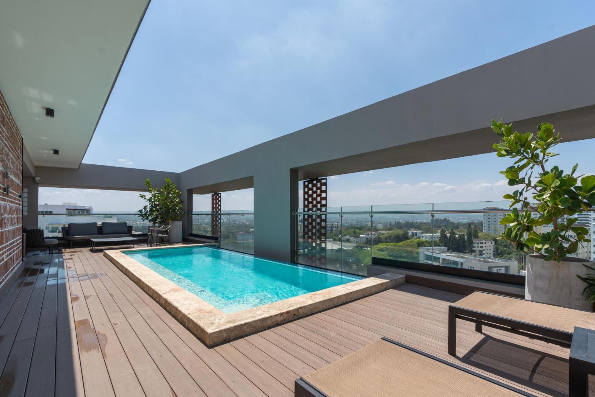Modern Luxury Condo With Rooftop Pool & Gym Santiago De Los Caballeros Kültér fotó